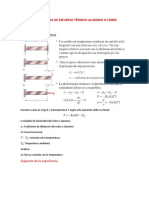 Quinta Nota Tema Medida de Esfuerzo Térmico Aluminio o Cobre