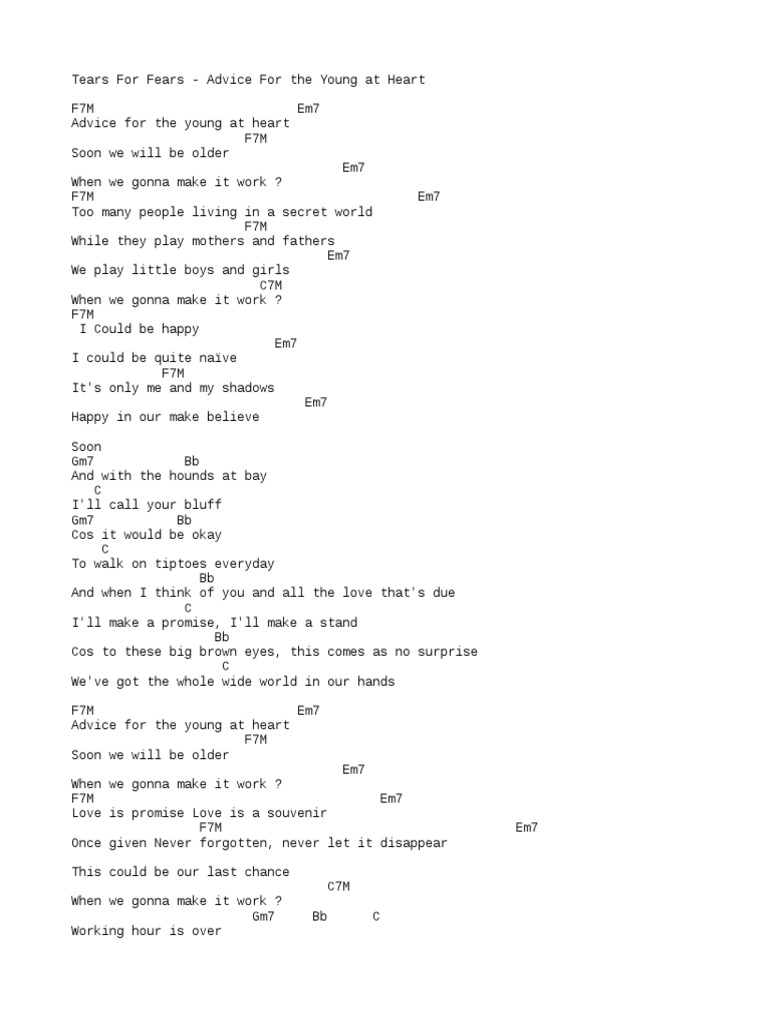 Advice For The Young at Heart PDF