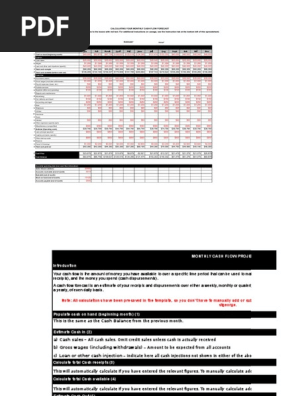 Cash Flow Forecast
