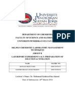 Department of Chemistry Faculty of Science and Mathematics Universiti Pendidikan Sultan Idris