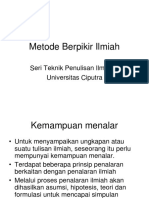 Metode Berpikir Ilmiah - Ciputra University