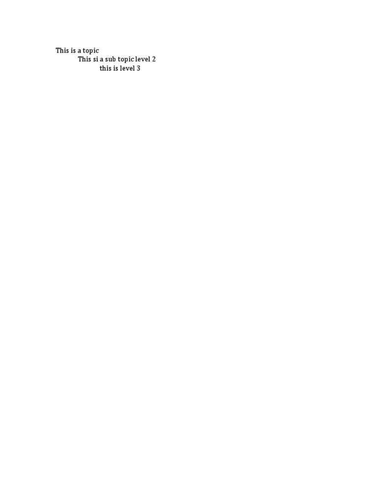Understanding Document Structure Levels | PDF