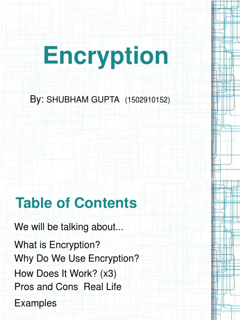Understanding Encryption: Types & Benefits | PDF | Cryptography ...