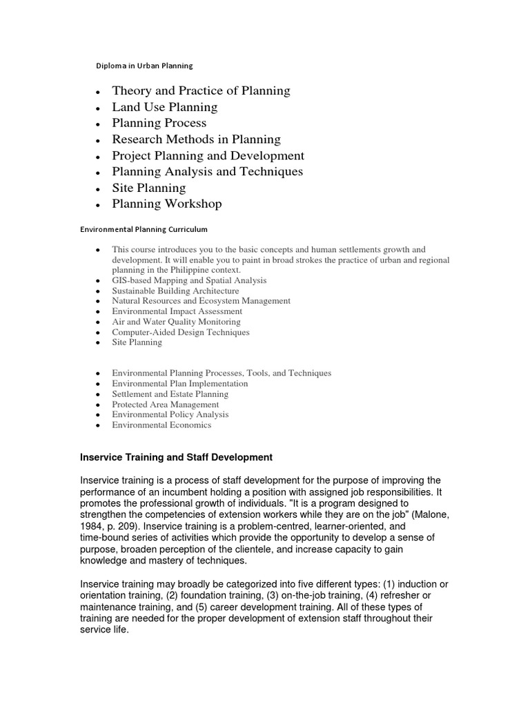 Planning Curriculum | PDF | Career & Growth | Business