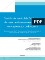 Gestión Del Control de Fabricación de Rines de Aluminio Mediante El Concepto Actor de Empresa.