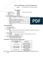 Esquema de Organización - Informe Estudio Del Trabajo