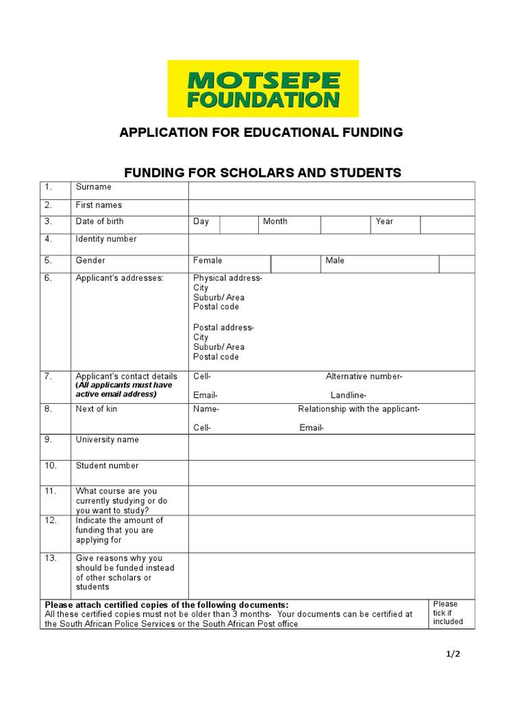 MotsepeFoundationBursaryApplicationForm.pdf Identity Document Mail