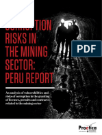 Corruption Risk in The Mining Sector: Peru Report