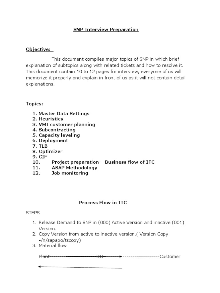 SNP Interview Guide | PDF | Linear Programming | Information