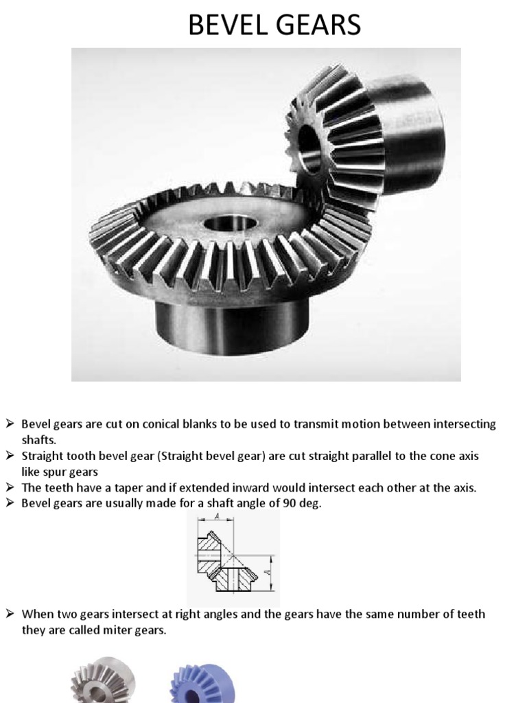Bevel Gears PDF Gear Kinematics