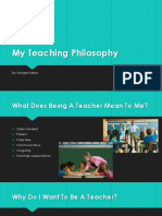 My Teaching Philosophy Powerpoint Final