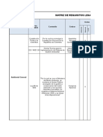 Matriz de Requisitos Legales para Docencia