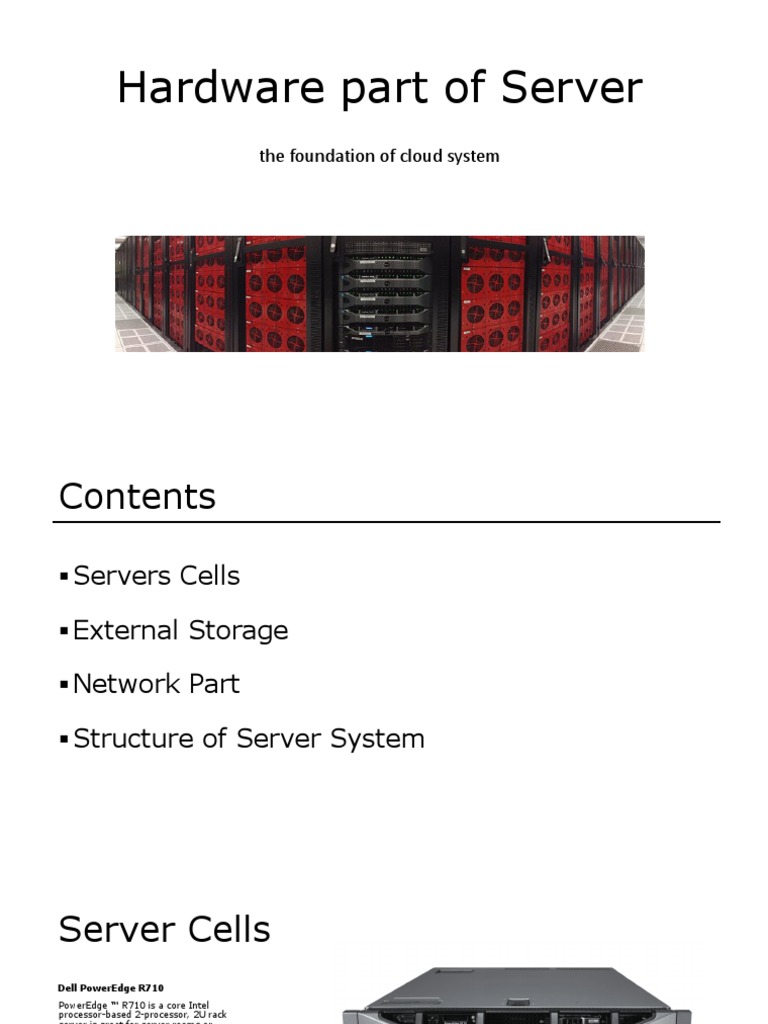 Hardware Part of Server: The Foundation of Cloud System | PDF | Router ...