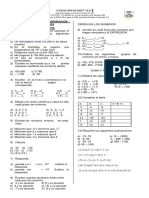 Taller de Recuperacion Grado 701 - Matematicas