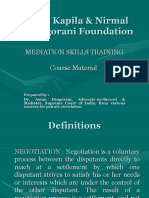 Mediation Skills Training