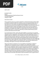 MDHHS - McLaren Flint Response Letter 4-10-19