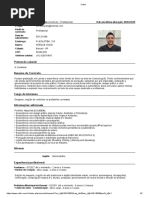 Currículo Versão Catho