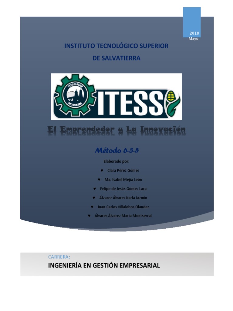 Metodo 635 | PDF | Presupuesto | Educación primaria
