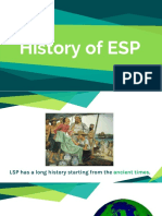 History & Types of ESP