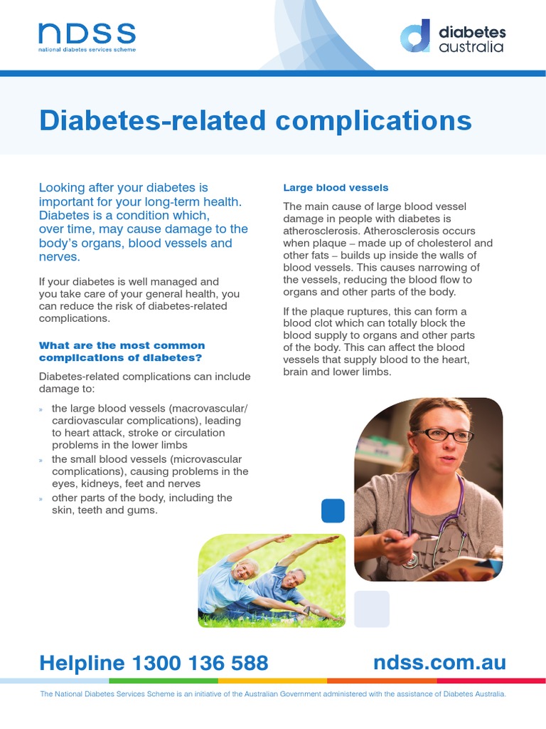 DiabetesRelated Complications Helpline 1300 136 588 PDF