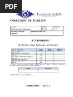 Fichamento a Posse Como Direito Autônimo