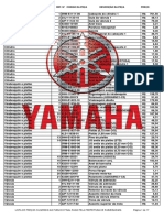 Lista de Preços Yamaha