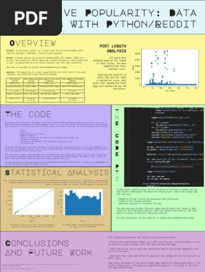 Predictive Popularity Data Analysis With Python Reddit Databases Regression Analysis