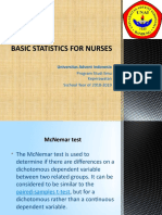 Basic Statistics For Nurses: Universitas Advent Indonesia