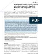 Activating FLT3 Mutants Show Distinct Gain-Of-Function Phenotypes in Vitro and A Characteristic Signaling Pathway Profile Associated With Prognosis in Acute Myeloid Leukemia