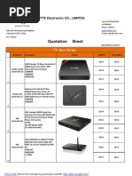 Quotation Android TV Box 170302