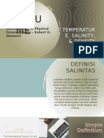 Temperature, Salinity, & Density