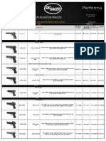 Lista de Preços Sig Sauer Janeiro 2019