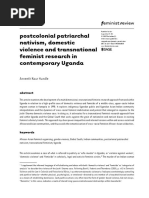 Postcolonial Patriarchal Nativism