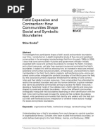 Social and Symbolic Boundaries in Communities