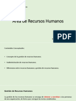 Área de Recursos Humanos