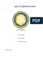 University of California Irvine: Cost Per Year