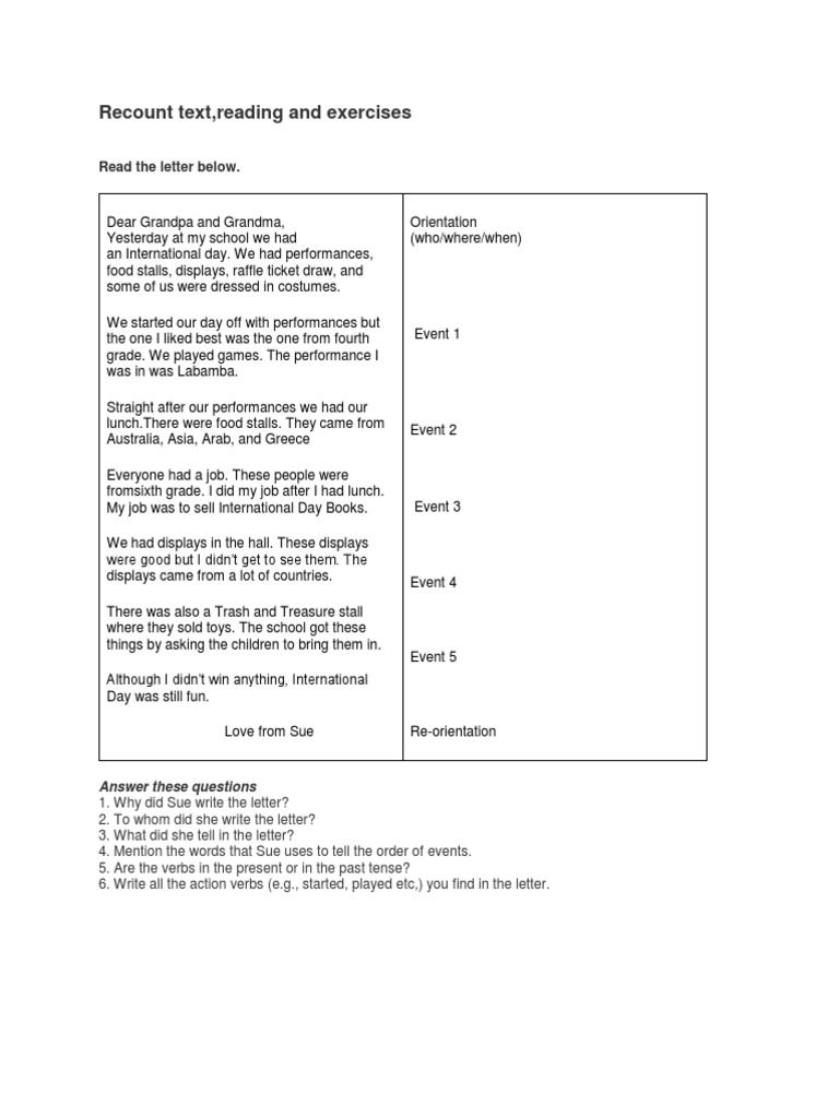 Recount Text MATERI X TSM 3 TGL 142019 | PDF