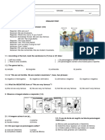 Avaliação 7 Ano a - 1bim