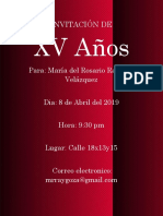 Invitación de Xv