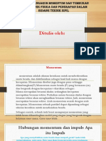 DAMPAK PENGARUH MOMENTUM DAN TUMBUKAN PADA TEKNIK FISIKA DAN PENERAPAN DALAM BIDANG TEKNIK SIPIL