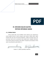 Defleksi Balok Elastis Metode Integrasi