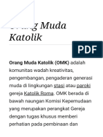 Orang Muda Katolik - Wikipedia Bahasa Indonesia, Ensiklopedia Bebas PDF