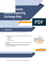 Macroeconomic Factors Impacting Exchange Rate