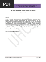 The Effects of Parenting Styles On Students' Self-Efficacy: Mojgan Seifi