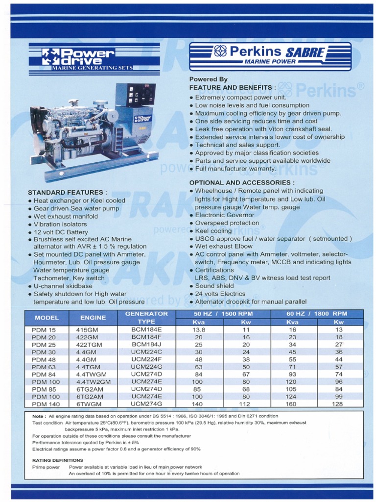 All PDM Genset Marine | PDF