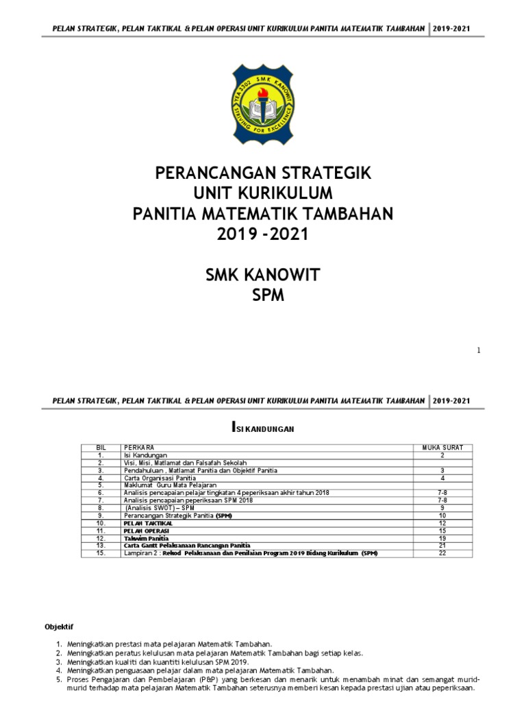 Pelan Strategik Pdf