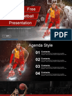 Professional Basketball Player Sports PowerPoint Templates