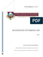 Blockchain in Foreign Aid: NOVEMBER 27, 2017