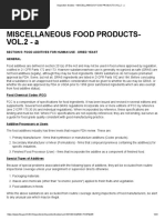 Us FDA - Inspection Guides - Miscellaneous Food Products-Vol.2 - A