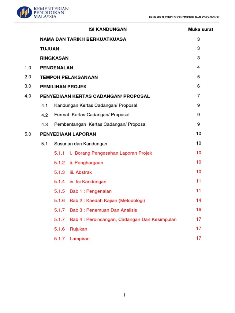 Buku Panduan Projek Tahun Akhir